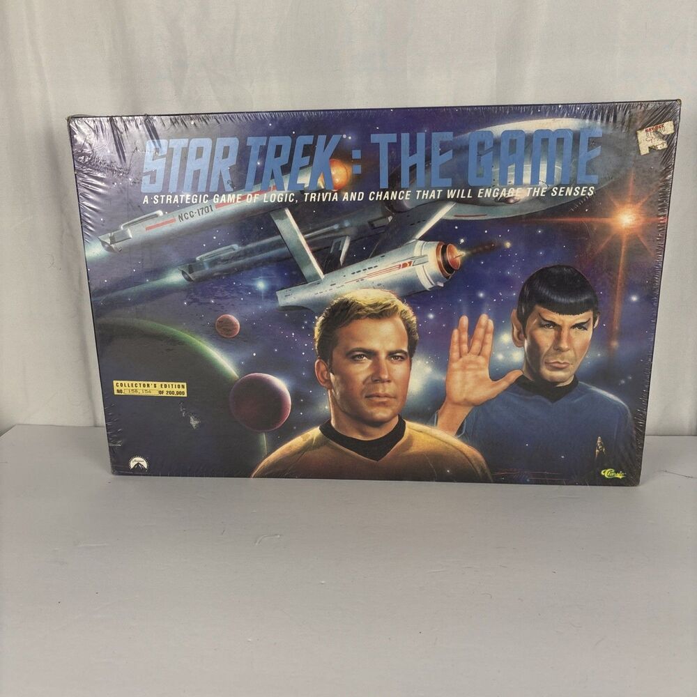 Star Trek The Game 1992 Collector's Edition Board Game Broken Seal Limited Ed.